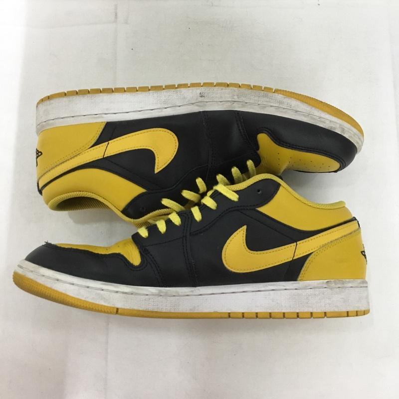 ナイキ NIKE スニーカー スニーカー 553558-072 AIR JORDAN 1 LOW 28cm 28.0cm ロゴ、文字 黒 / ブラック / X 黄 / イエロー /  メンズ USED 古着 中古 10150374