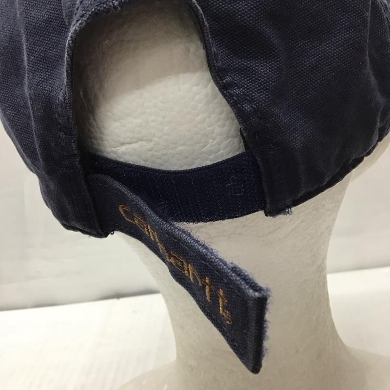 カーハート Carhartt 帽子 キャップ 100289 412 ODESSA CAP ロゴ、文字 紺 / ネイビー /  メンズ USED 古着 中古 10115679