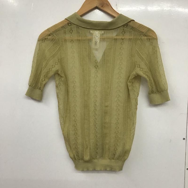 ザラ ZARA カットソー 半袖 S 無地 カーキ / カーキ /  レディース USED 古着 中古 10140346