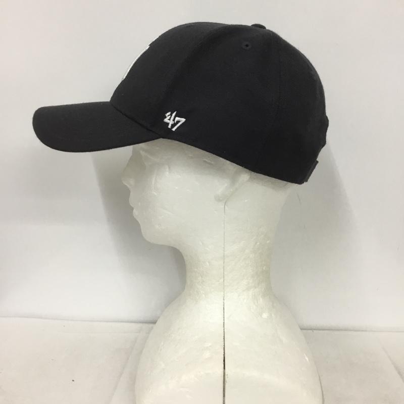 フォーティーセブンブランド 47 Brand 帽子 キャップ 100121-006 アジャスタブルベースボールキャップ NY ロゴ、文字 紺 / ネイビー /  メンズ USED 古着 中古 10133289