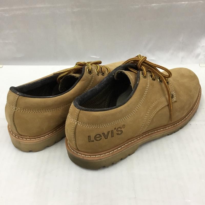 リーバイス Levi s ブーツ ショートブーツ LV623A ワークブーツ ローカット 8 1/2 箱有 ロゴ、文字 キャメル / キャメル /  メンズ USED 古着 中古 10105730