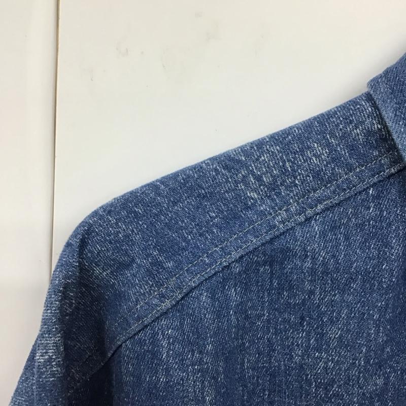 ページボーイ PAGEBOY シャツ、ブラウス 長袖 長袖シャツ 無地シャツ カラーシャツ デニムシャツ FREE 無地 インディゴ / インディゴ /  レディース USED 古着 中古 10130915
