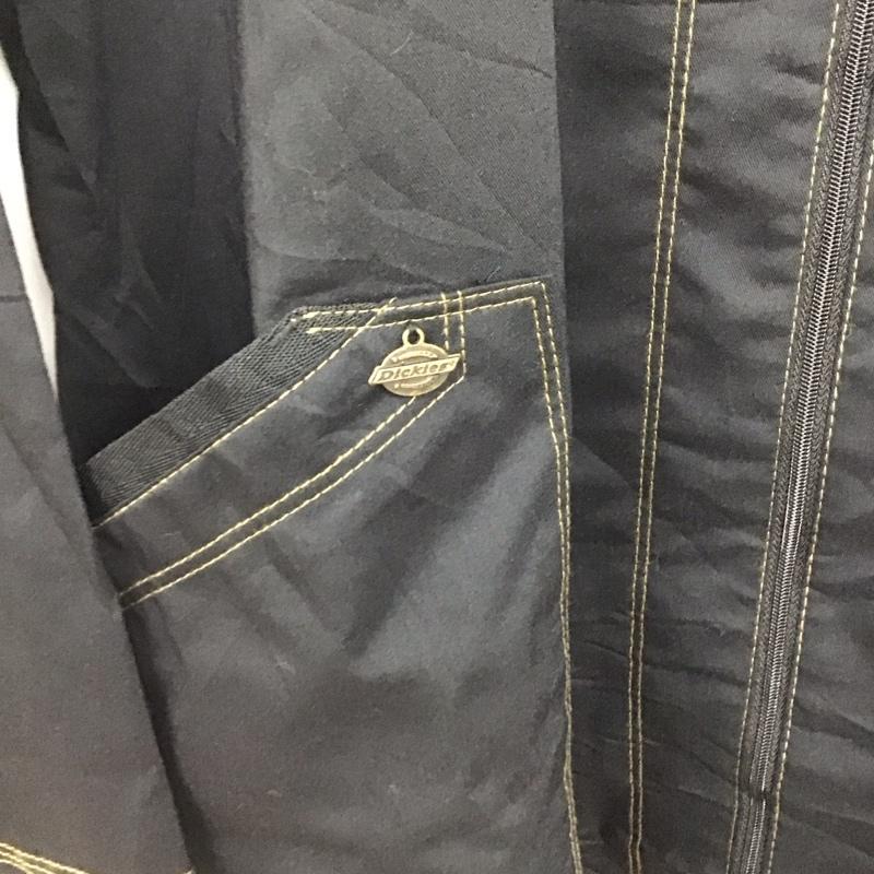 ディッキーズ Dickies ジャケット、上着 ジャケット、ブレザー ジップアップジャケット アウター スタンドカラー XXL 無地 黒 / ブラック /  メンズ USED 古着 中古 10135776