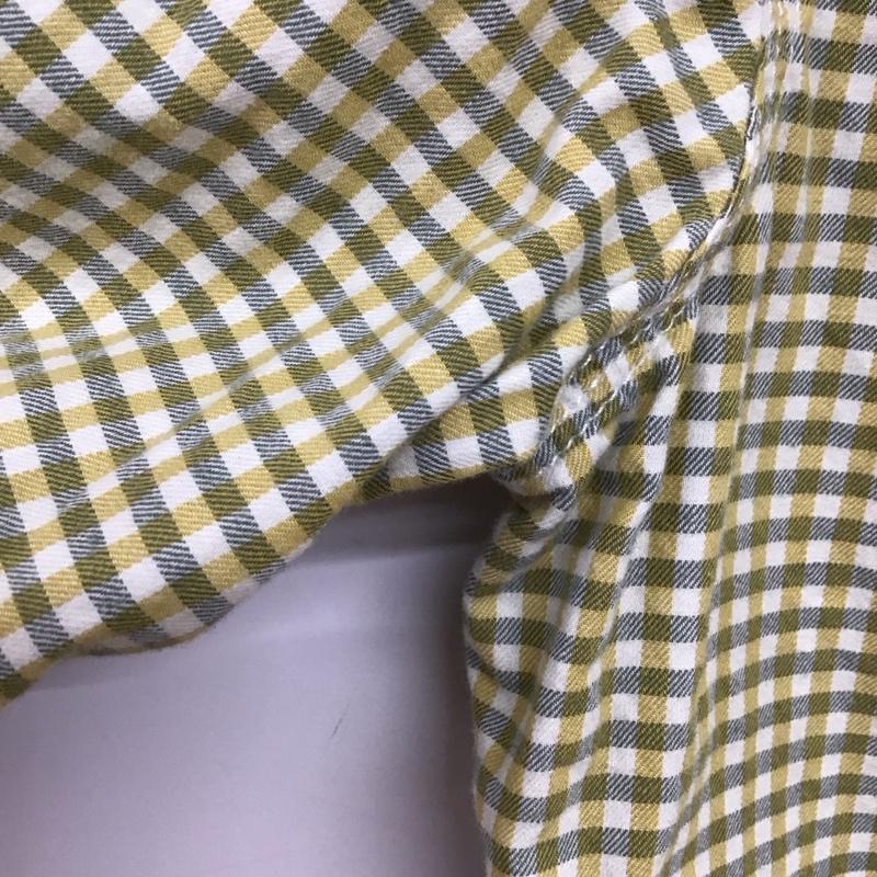 ニコアンド niko and... シャツ、ブラウス 長袖 ON44CA05NN コットン L チェック 黄 / イエロー / X 緑 / グリーン / X 白 / ホワイト /  レディース USED 古着 中古 10143853