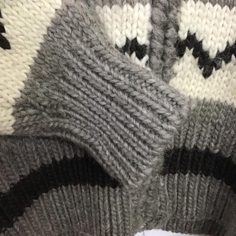 古着 USED カーディガン 長袖 ジップアップニットジャケット 長袖ニットジャケット M プリント マルチカラー / マルチカラー /  メンズ USED 古着 中古 10142366