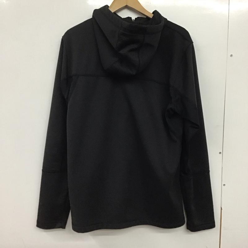 ナイキ NIKE パーカー 長袖 ジップアップジャケット アウター ジャージ XL ロゴ、文字 黒 / ブラック /  メンズ USED 古着 中古 10145026