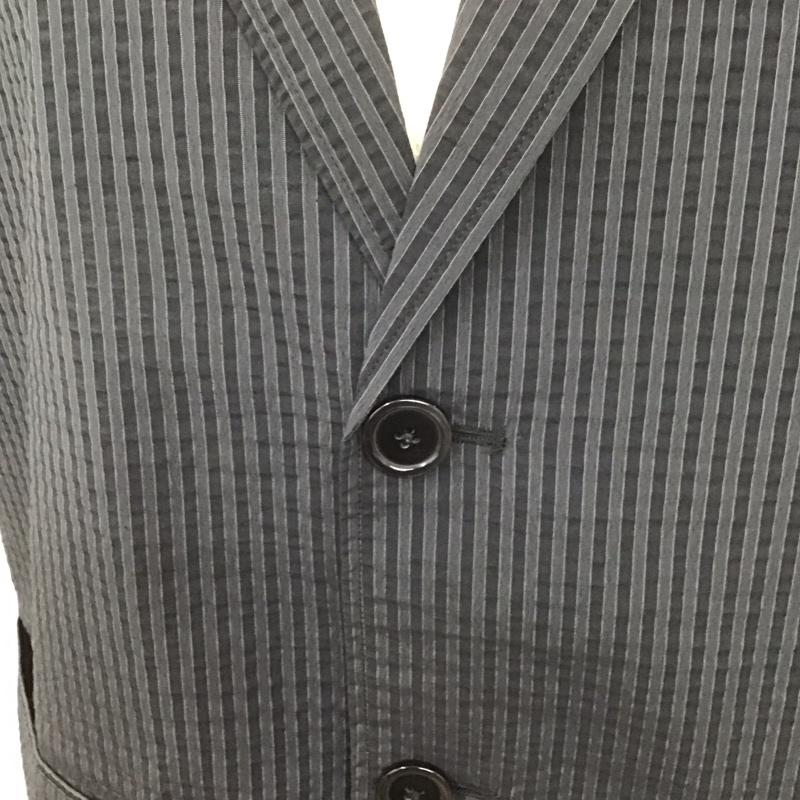 ハレ HARE ジャケット、上着 ジャケット、ブレザー ha030159tr ストライプ半袖シャツジャケット カラーシャツジャケット カジュアルジャケット S ストライプ 灰 / グレー /  メンズ USED 古着 中古 10107491