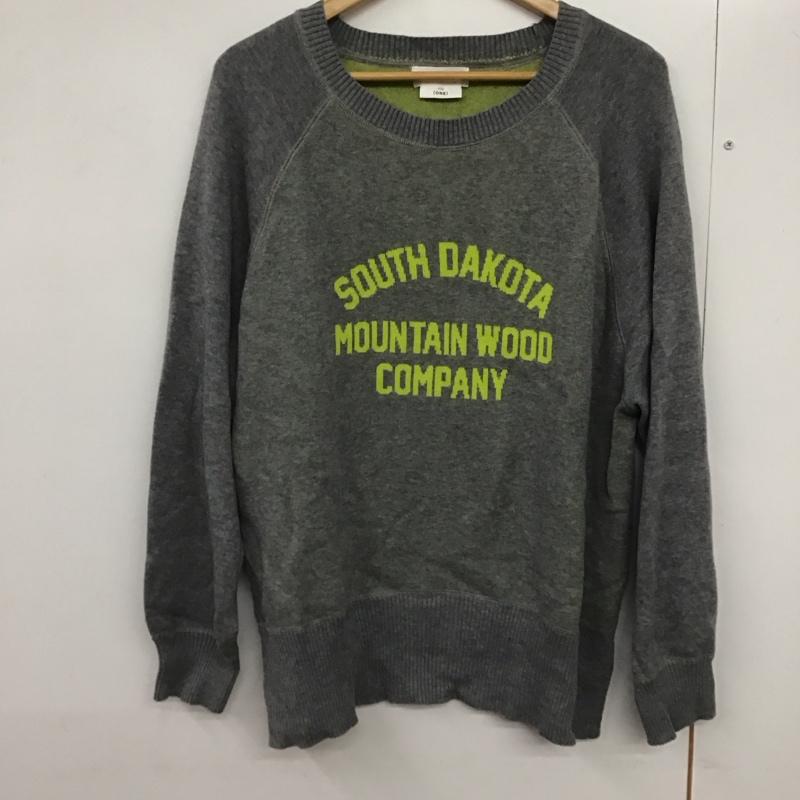 チャオパニックティピー CIAOPANIC TYPY ニット、セーター 長袖 ONE SIZE ロゴ、文字 灰 / グレー /  レディース USED 古着 中古 10142892