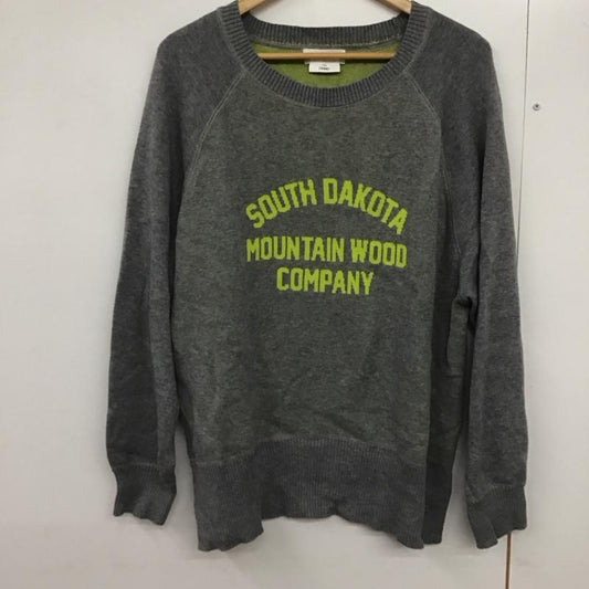 チャオパニックティピー CIAOPANIC TYPY ニット、セーター 長袖 ONE SIZE ロゴ、文字 灰 / グレー /  レディース USED 古着 中古 10142892