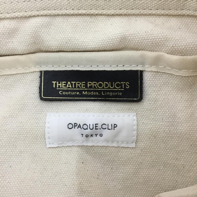 シアタープロダクツ THEATRE PRODUCTS ハンドバッグ ハンドバッグ OP200001 別注ロゴジャガードテープトートバッグ OPAQUE.CLIP ロゴ、文字 茶 / ブラウン / X アイボリー / アイボリー /  レディース USED 古着 中古 10141657