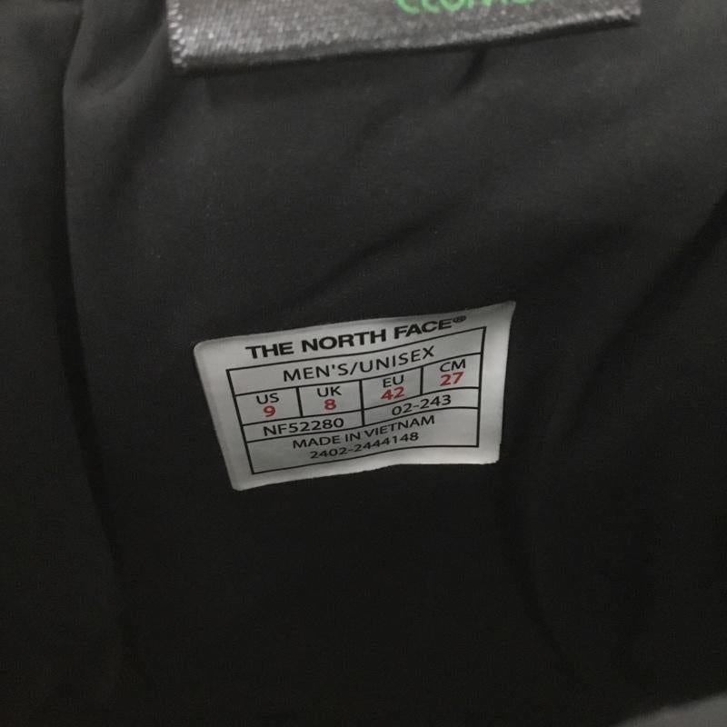 ザノースフェイス THE NORTH FACE アウトドアシューズ アウトドアシューズ NF52280 ヌプシ ブーティ ウォータープルーフ ロゴ ショート スノーブーツ 27cm 箱有 27.0cm ロゴ、文字 黒 / ブラック / X オフホワイト / オフホワイト /  メンズ USED 古着 中古 10140792