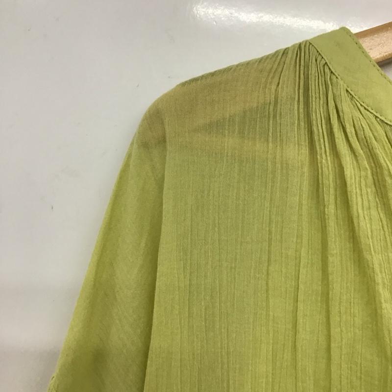 ローリーズファーム LOWRYS FARM シャツ、ブラウス 七分袖 FREE 無地 黄緑 / イエローグリーン /  レディース USED 古着 中古 10133324