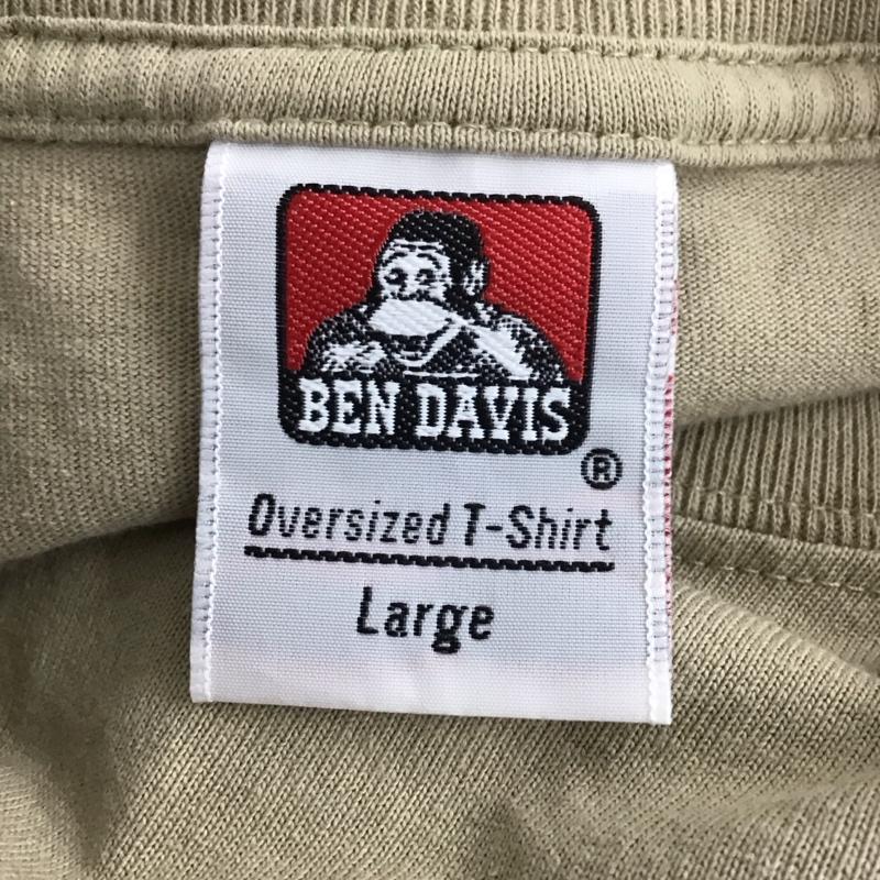 ベンデイビス BEN DAVIS Tシャツ 半袖 C-2580030 SouvenirEMBS/STee ビッグシルエットオーバーサイズカットソー プリントTシャツ L ロゴ、文字 ベージュ / ベージュ /  メンズ USED 古着 中古 10110733