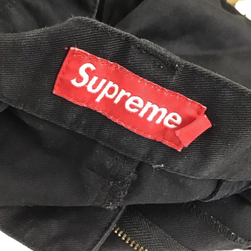 シュプリーム Supreme パンツ ショートパンツ ワークショートパンツ ハーフパンツ 30インチ 無地 黒 / ブラック /  メンズ USED 古着 中古 10119462