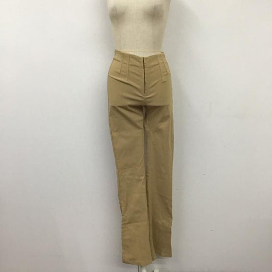 ベルシュカ Bershka ボトムス ボトムス 5171 692 742 フレアパンツ 裾スリット XS 無地 ベージュ / ベージュ /  レディース USED 古着 中古 10118726
