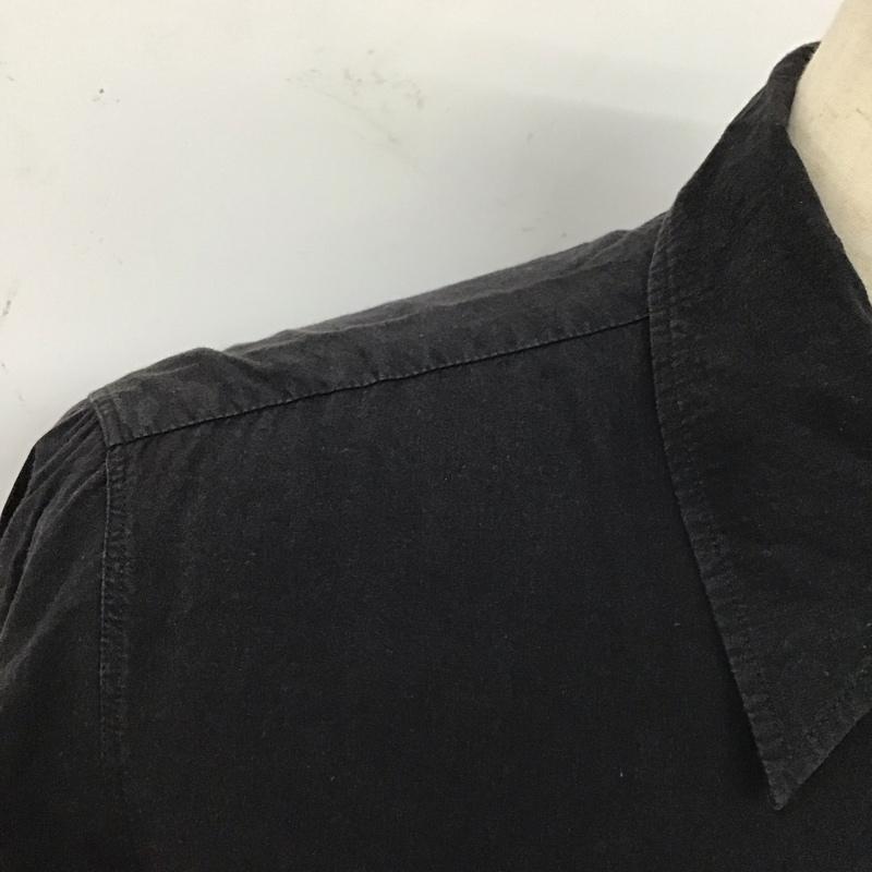 ナンバーナイン NUMBER (N)INE シャツ、ブラウス 長袖 裏地リバティー 宮下貴裕 2 無地 黒 / ブラック /  メンズ USED 古着 中古 10114743