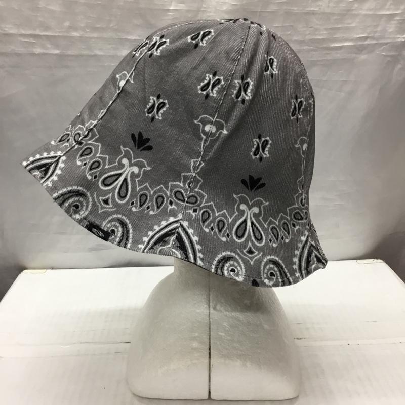 チャレンジャー CHALLENGER 帽子 ハット CLG-AC 023-037 REVERSIBLE BANDANA HAT リバーシブル タグ付き バンダナ柄 灰 / グレー / X 黒 / ブラック /  メンズ USED 古着 中古 10122445