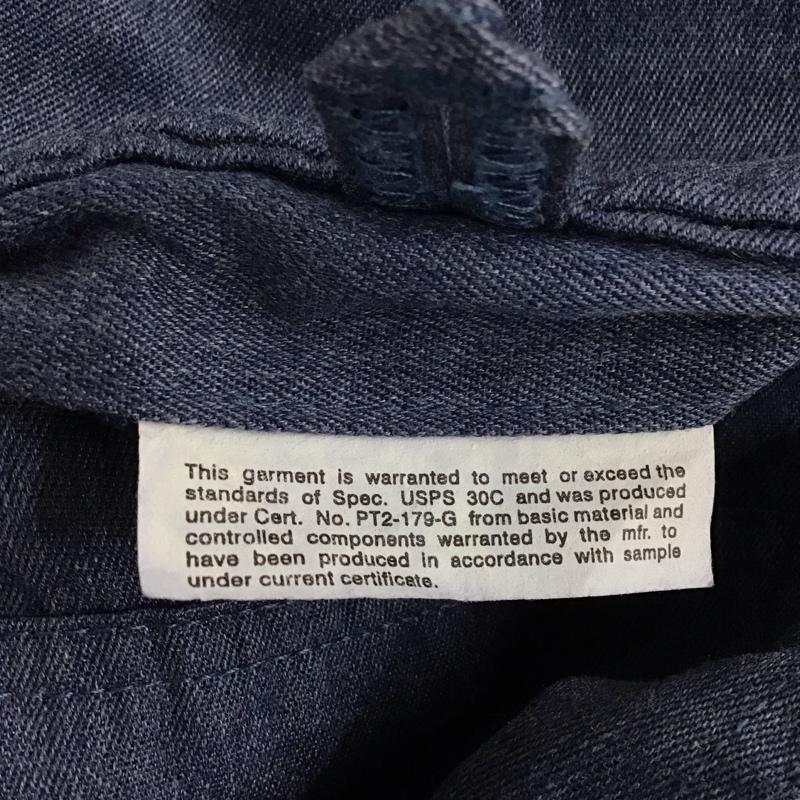 古着 USED パンツ スラックス スラックスパンツ ワイドパンツ カジュアルパンツ 32インチ 無地 青 / ブルー /  メンズ USED 古着 中古 10123586