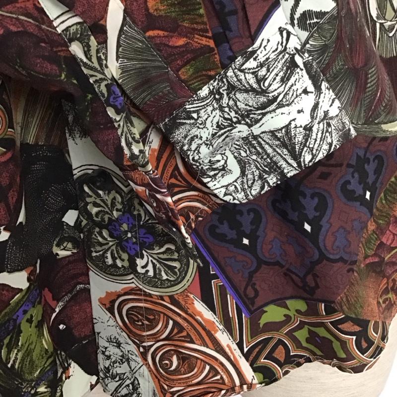 古着 USED シャツ、ブラウス 長袖 MEJEUREX 日本製 胸ポケット M 総柄 マルチカラー / マルチカラー /  メンズ USED 古着 中古 10107664