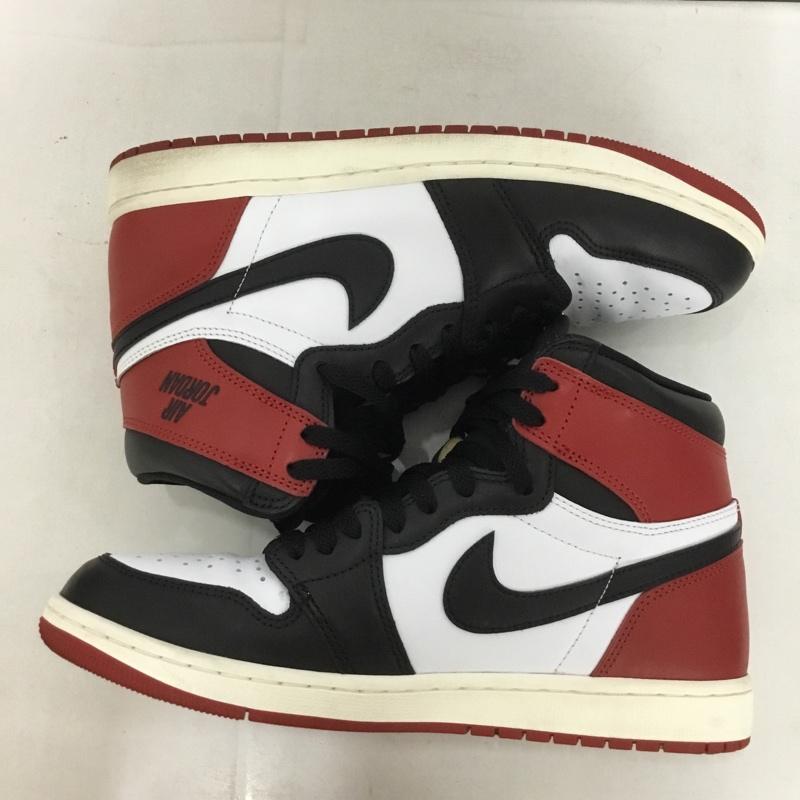 ナイキ NIKE スニーカー スニーカー DZ5485-106 AIR JORDAN 1 RETRO HIGH OG 28cm 箱有 28.0cm ロゴ、文字 白 / ホワイト / X 黒 / ブラック / X 赤 / レッド /  メンズ USED 古着 中古 10137372