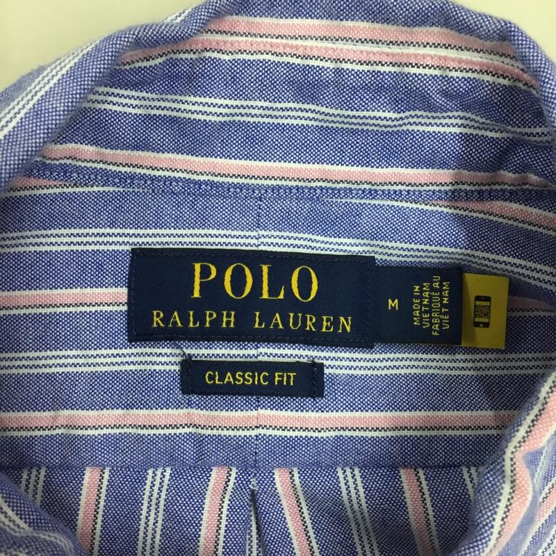 ポロラルフローレン POLO RALPH LAUREN シャツ、ブラウス 長袖 長袖シャツ カラーシャツ 長袖カットソー ストライプシャツ M ストライプ マルチカラー / マルチカラー /  メンズ USED 古着 中古 10116706
