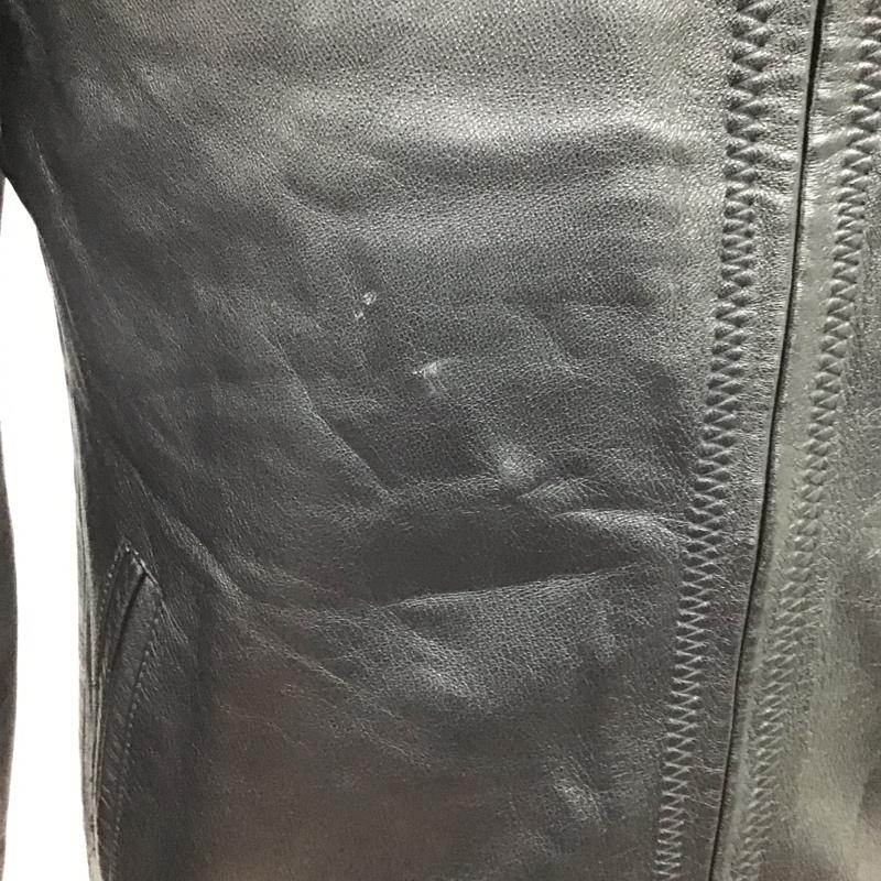 古着 USED ジャケット、上着 レザージャケット MASTER PELLE 46 無地 黒 / ブラック /  メンズ USED 古着 中古 10105678