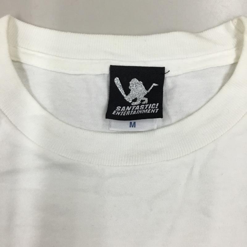 サンタスティック SANTASTIC! Tシャツ 半袖 半袖カットソー プリントTシャツ クルーネックカットソー M プリント 白 / ホワイト /  メンズ USED 古着 中古 10122916