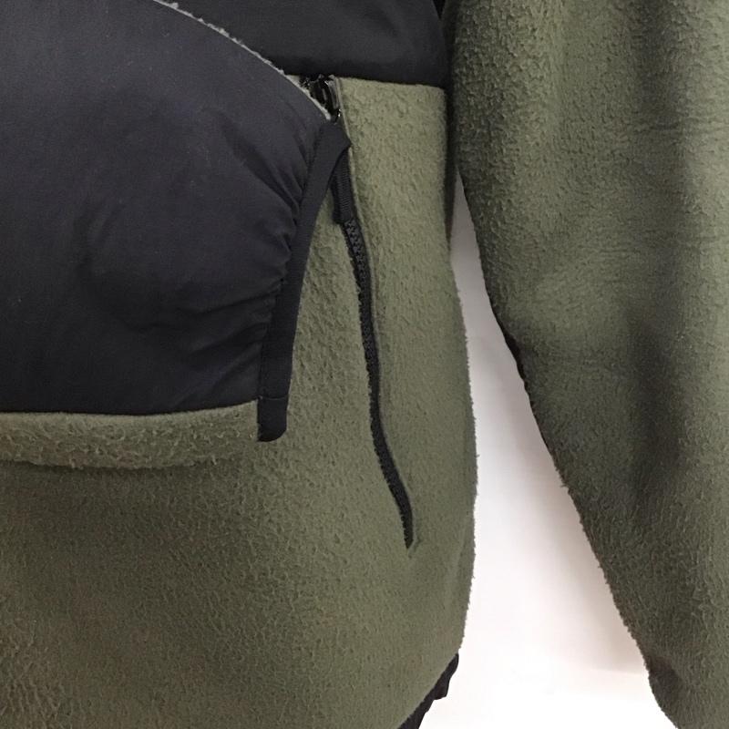 ザノースフェイス THE NORTH FACE ジャケット、上着 ジャケット、ブレザー NA72051 DENALI JACKET フリースジャケット XL ロゴ、文字 黒 / ブラック / X カーキ / カーキ /  メンズ USED 古着 中古 10111579