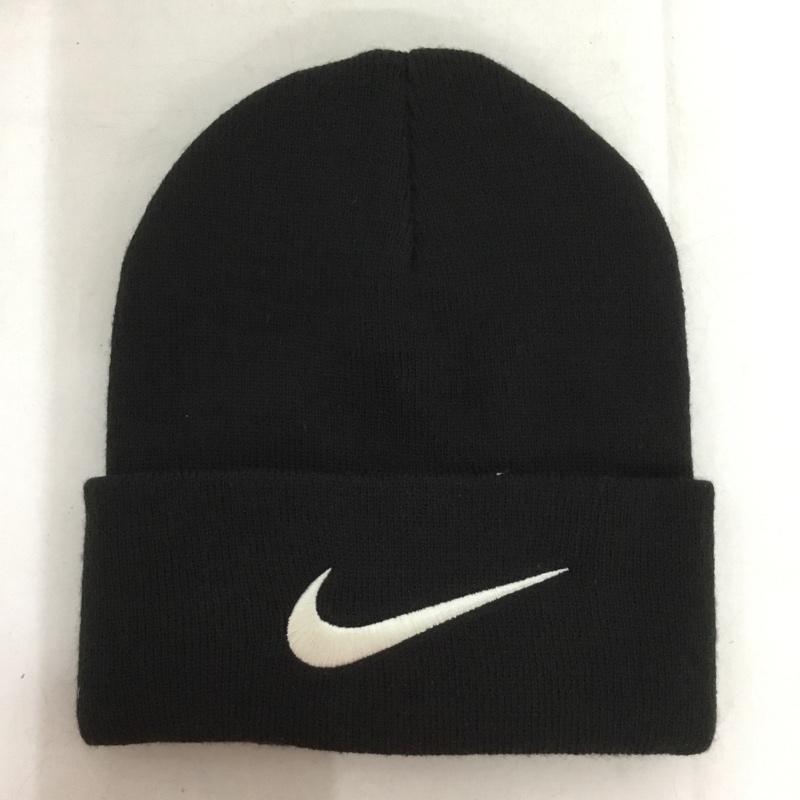 ステューシー STUSSY 帽子 ニット帽 CV8961-011 Cuffed Beanie NIKE ロゴ、文字 黒 / ブラック /  メンズ USED 古着 中古 10136336