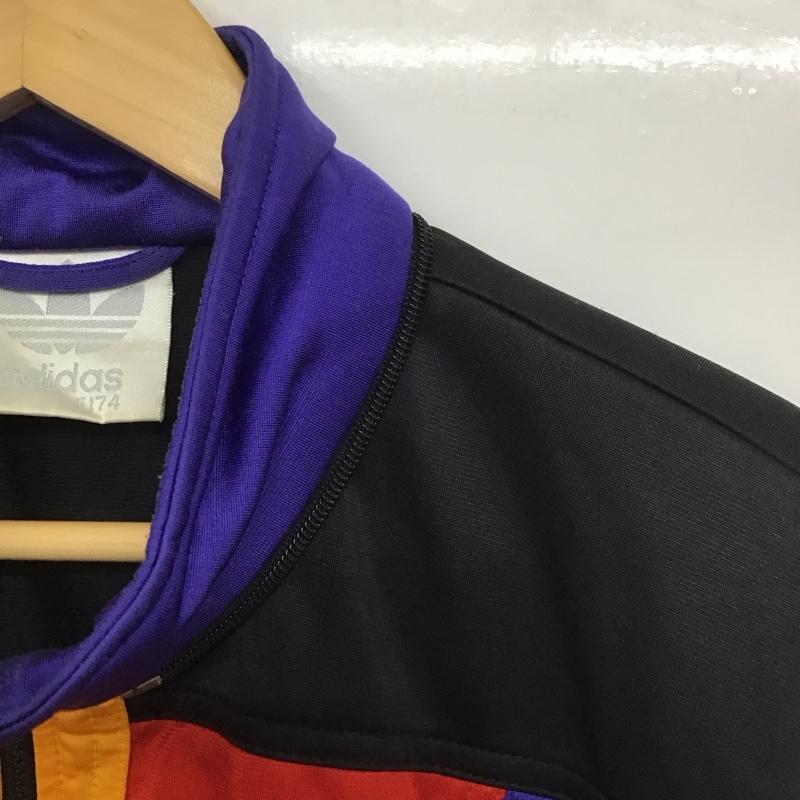 アディダス adidas ジャケット、上着 ジャケット、ブレザー プルオーバージャケット アウター ジップアップネック スポーツウェア ロゴ、文字 マルチカラー / マルチカラー /  メンズ USED 古着 中古 10142935