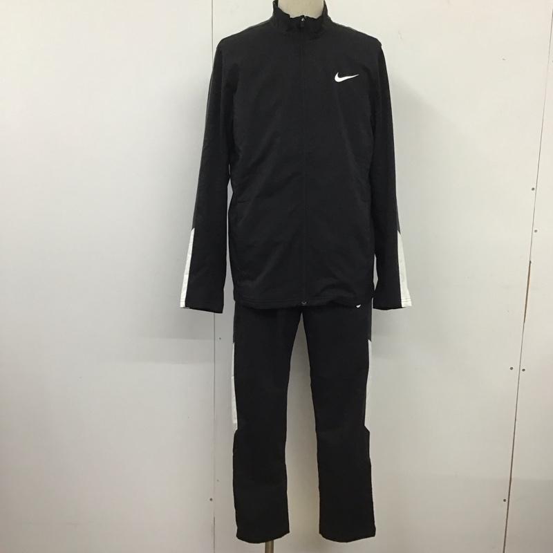 ナイキ NIKE セットアップ セットアップ 644775-010 トレーニングジャケット ロングパンツ ウーブンジャケット L ロゴ、文字 黒 / ブラック /  メンズ USED 古着 中古 10133470