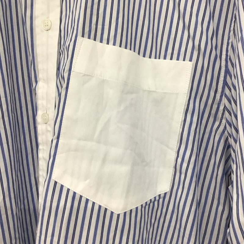ザラ ZARA シャツ、ブラウス 長袖 長袖シャツ ストライプシャツ カラーシャツ XS ストライプ 白 / ホワイト / X 青 / ブルー /  レディース USED 古着 中古 10136462