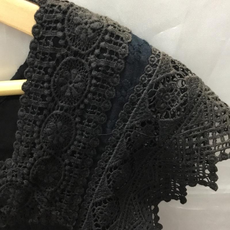デイシー DEICY ワンピース ミニスカート レース 刺繍 FREE 刺繍 黒 / ブラック /  レディース USED 古着 中古 10118158