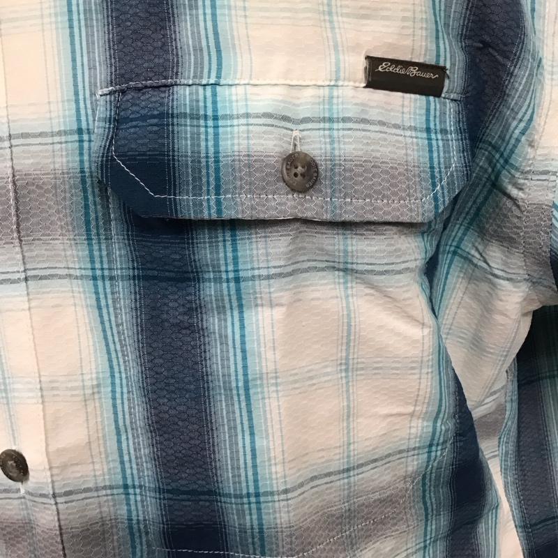 エディーバウアー Eddie Bauer シャツ、ブラウス 半袖 半袖シャツ カラーシャツ 半袖カットソー チェックシャツ L 総柄 マルチカラー / マルチカラー /  メンズ USED 古着 中古 10115304