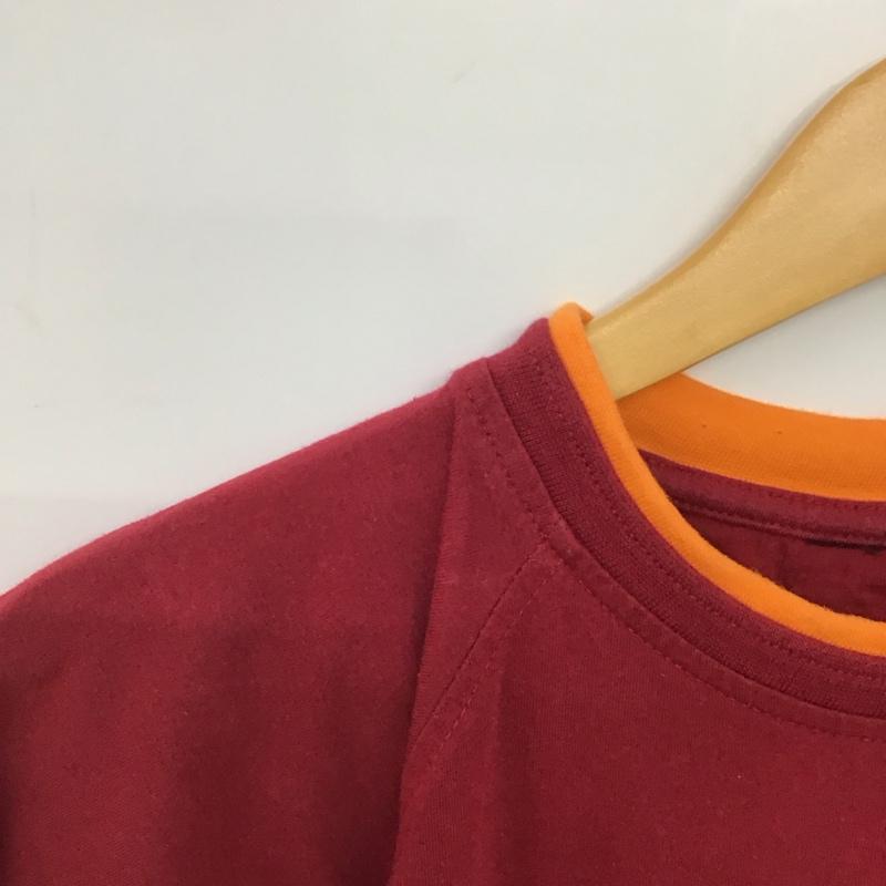古着 USED Tシャツ 半袖 半袖カットソー プリントTシャツ クルーネックカットソー ロゴ、文字 えんじ / ワインレッド /  メンズ USED 古着 中古 10146705