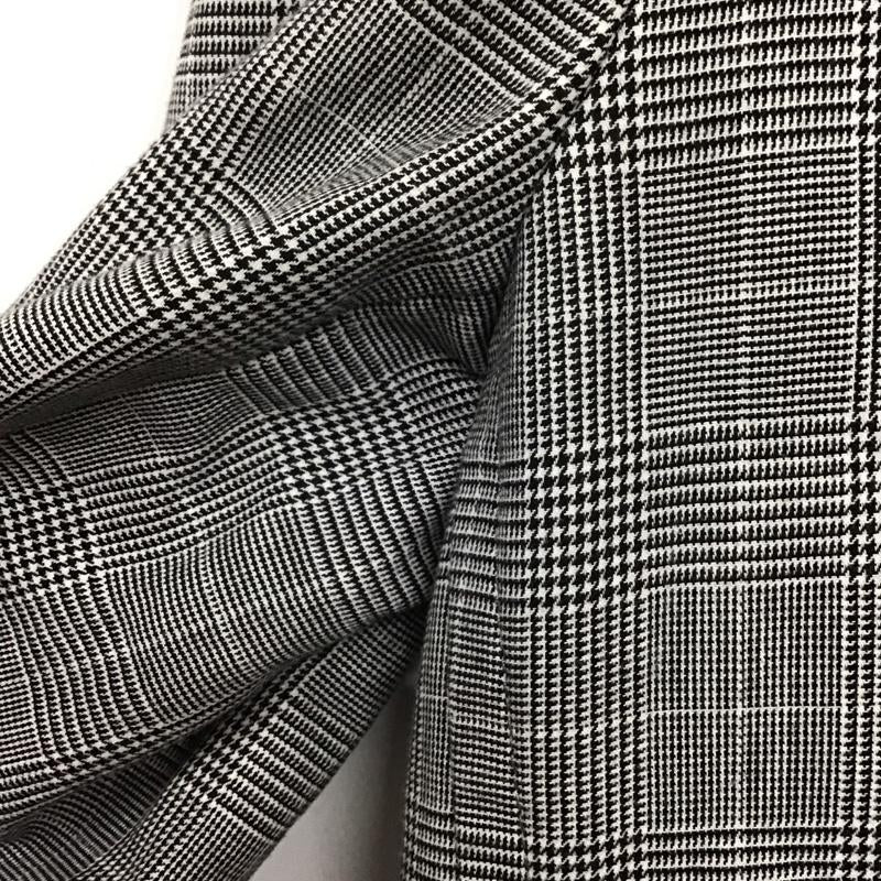 サカイ Sacai ジャケット、上着 ジャケット、ブレザー 長袖ジャケット アウター 前ボタン カラージャケット 2 チェック 白 / ホワイト / X 黒 / ブラック /  メンズ USED 古着 中古 10129294