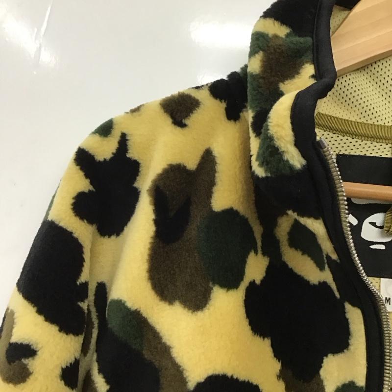 アベイシングエイプ A BATHING APE ジャケット、上着 ジャンパー、ブルゾン フリースジャケット カモ柄 スタンドカラー M カモフラージュ柄・迷彩 黒 / ブラック / X ベージュ / ベージュ / X カーキ / カーキ /  メンズ USED 古着 中古 10139513