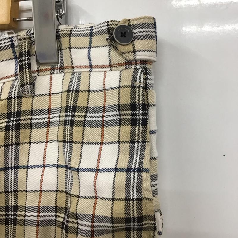 ザラ ZARA パンツ スラックス 5899 402 251 チェック 白 / ホワイト / X ベージュ / ベージュ / X 黒 / ブラック /  メンズ USED 古着 中古 10113674