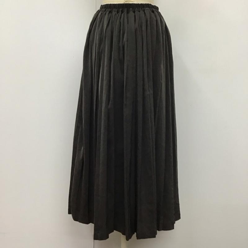 アメリカンホリック AMERICAN HOLIC スカート ロングスカート HA04L0L0590 サテンプリーツスカート ロングスカート M 無地 茶 / ブラウン /  レディース USED 古着 中古 10117498