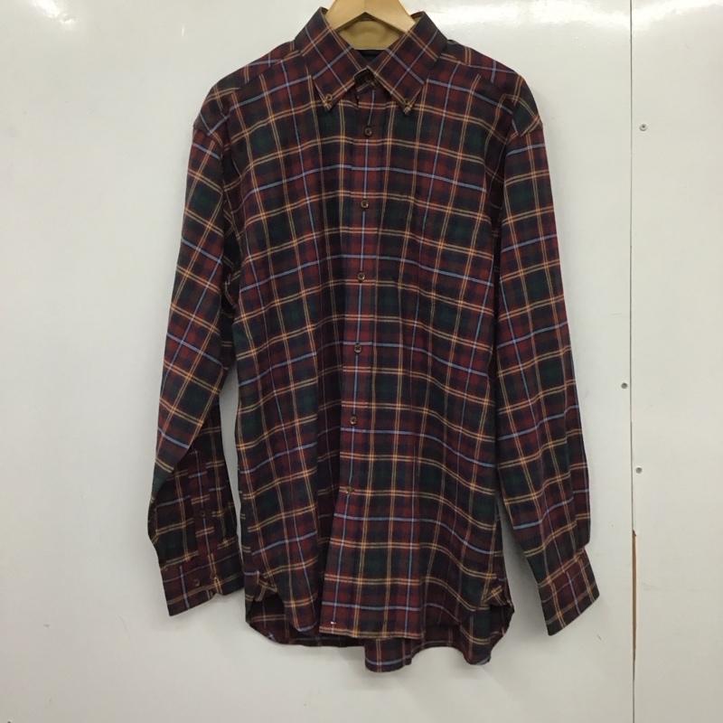 トミーヒルフィガー TOMMY HILFIGER シャツ、ブラウス 長袖 長袖シャツ チェックシャツ カラーシャツ ボタンダウンシャツ M チェック マルチカラー / マルチカラー /  メンズ USED 古着 中古 10138203