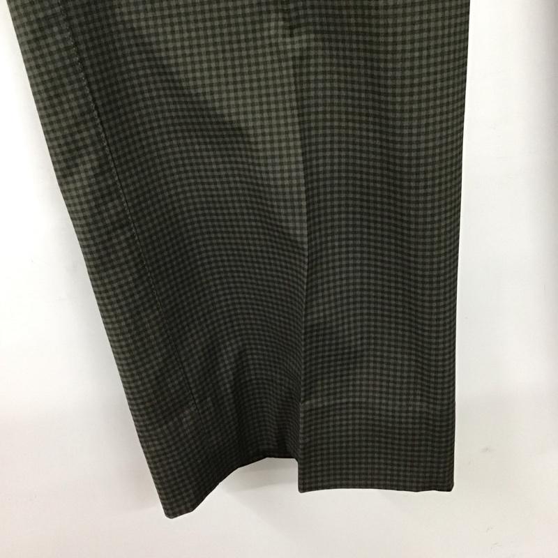 ナイキ NIKE パンツ スラックス スラックスパンツ ワイドパンツ センタータックパンツ golf XL チェック カーキ / カーキ /  メンズ USED 古着 中古 10149718