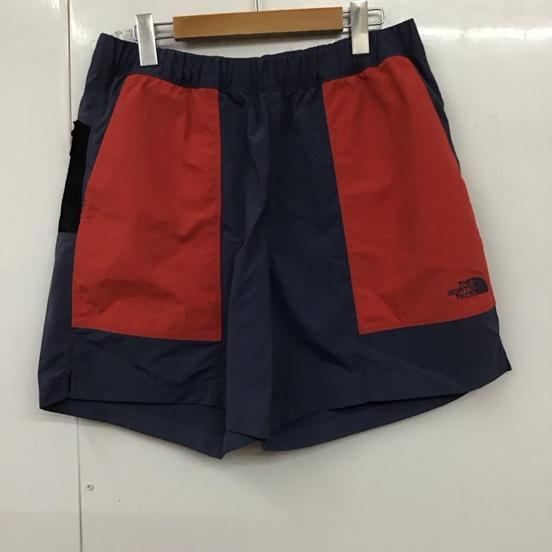 ザノースフェイス THE NORTH FACE パンツ ショートパンツ nb42130 フェイスウォーターストライダーショーツ ハーフパンツ ロゴ、文字 紺 / ネイビー /  メンズ USED 古着 中古 10129505