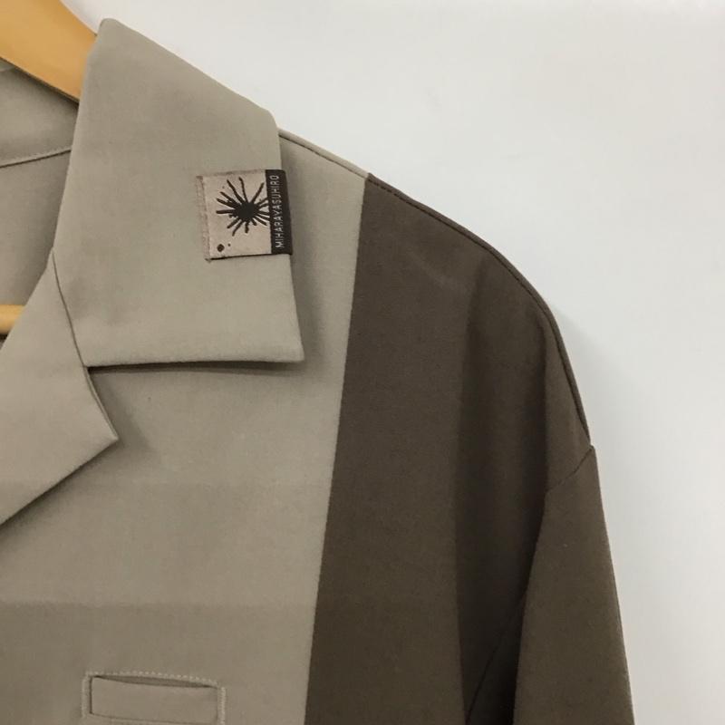 ジーユー GU シャツ、ブラウス 長袖 長袖シャツ 無地シャツ カラーシャツ バイカラー M 無地 茶 / ブラウン /  メンズ USED 古着 中古 10130569