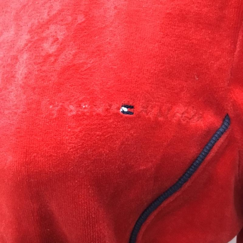トミーヒルフィガー TOMMY HILFIGER ジャケット、上着 ジャケット、ブレザー 123-321803-720 フリースジャケット S ロゴ、文字 赤 / レッド /  レディース USED 古着 中古 10107458