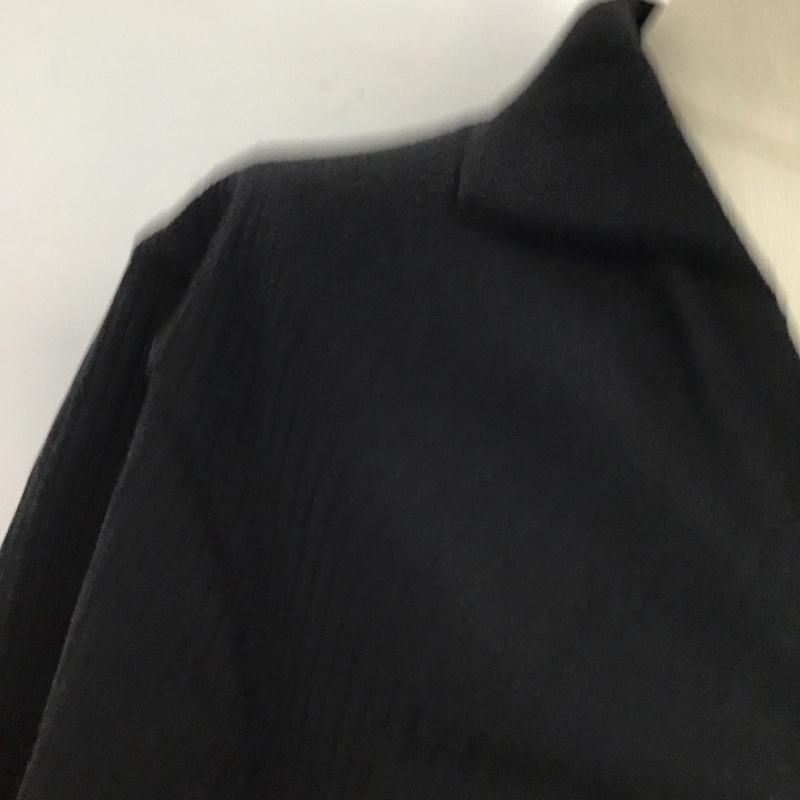 スライ SLY ワンピース ミニスカート 039HSN83-0441 半袖 スキッパー 前開き FREE 無地 黒 / ブラック /  レディース USED 古着 中古 10117695