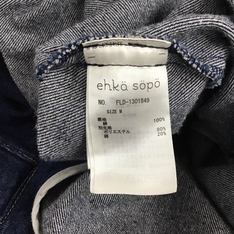 エヘカソポ ehka sopo コート コート一般 デニム M 無地 インディゴ / インディゴ /  レディース USED 古着 中古 10130428