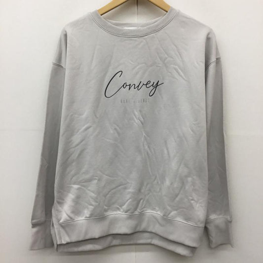 グローバルワーク GLOBAL WORK トレーナー 長袖 GW625175AD FREE プリント グレージュ / グレージュ /  レディース USED 古着 中古 10142210