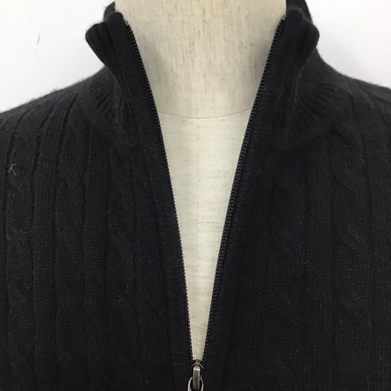 エルエルビーン L.L.Bean ニット、セーター 長袖 ハーフジップ S 無地 黒 / ブラック /  メンズ USED 古着 中古 10111724