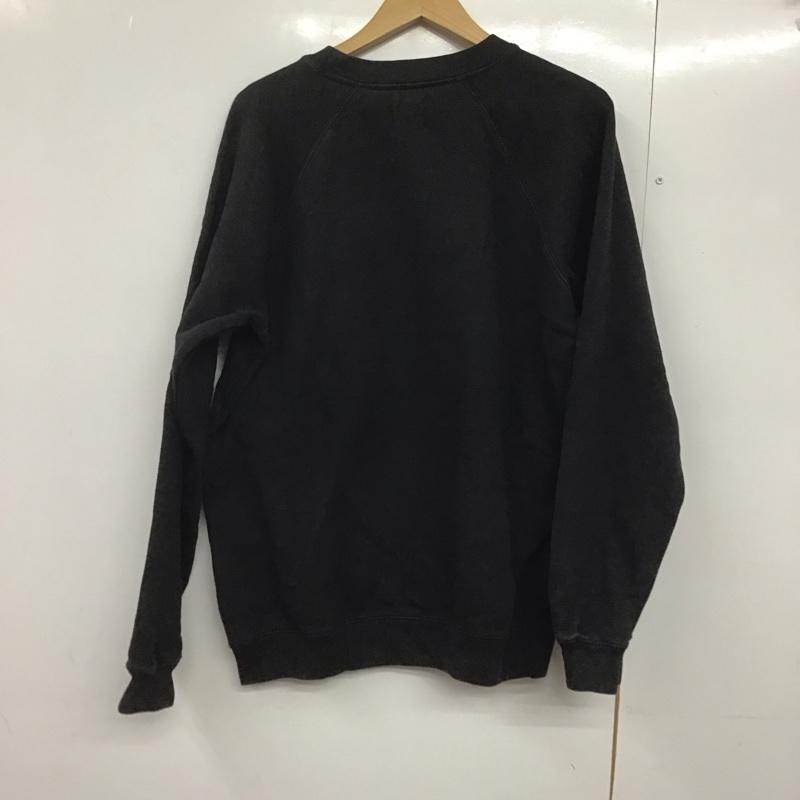 ギャップ GAP トレーナー 長袖 長袖トレーナー スウェット クルーネック プルオーバー M 無地 黒 / ブラック /  レディース USED 古着 中古 10143775