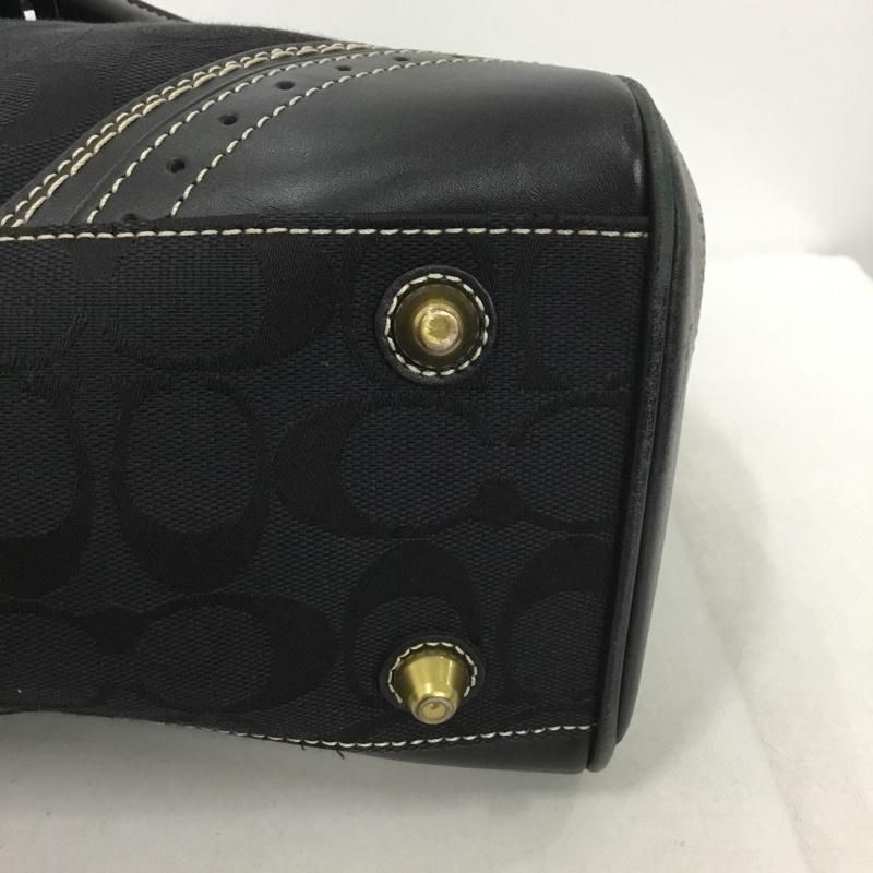 コーチ COACH トートバッグ トートバッグ M0671-10508 ハンドバッグ ロゴ、文字 黒 / ブラック /  レディース USED 古着 中古 10137328